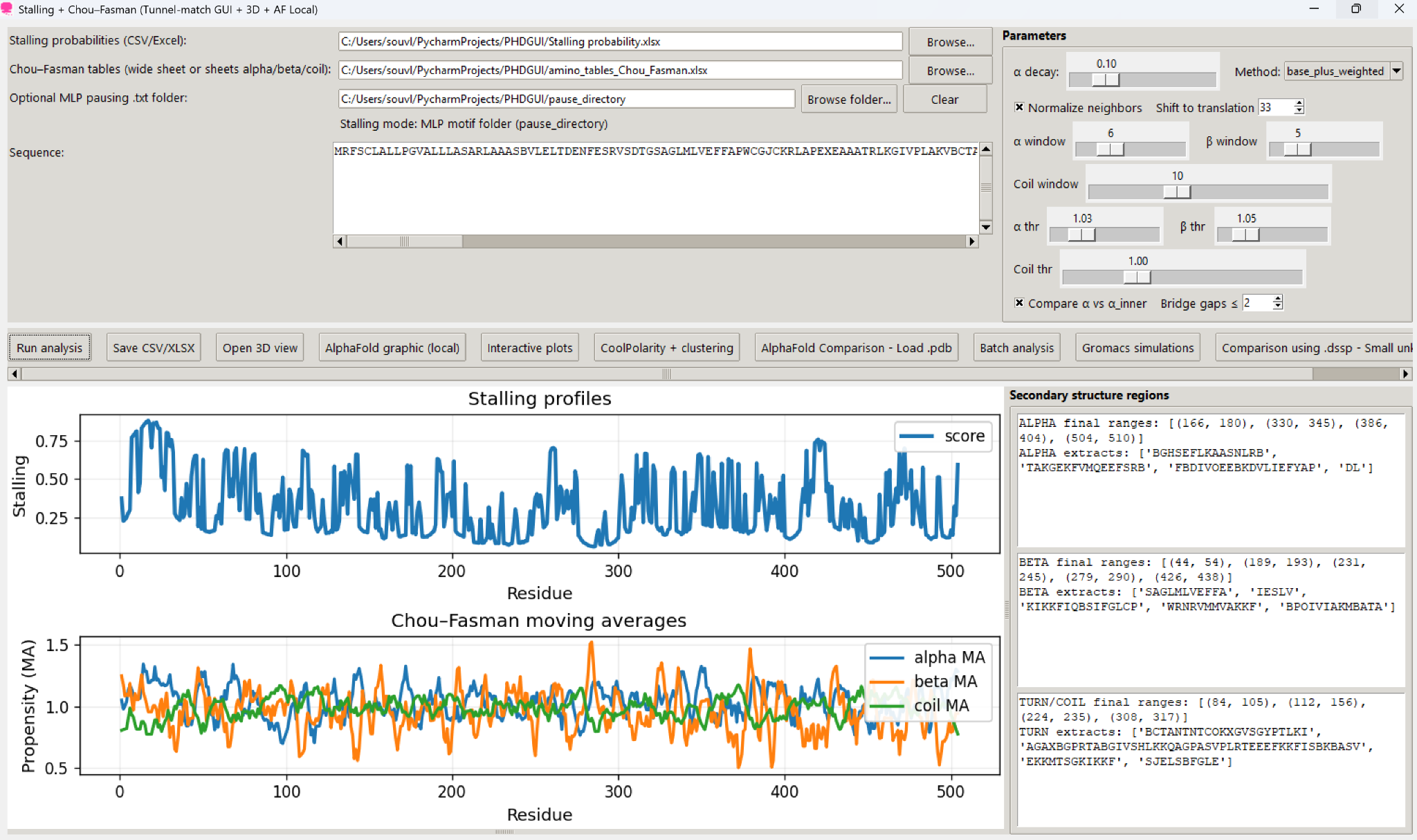StaulliQ interface using MLP motif folder scoring